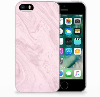 B2Ctelecom iPhone SE | 5S TPU Hoesje Marble Pink