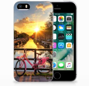 B2Ctelecom iPhone SE | 5S Uniek TPU Hoesje Amsterdamse Grachten