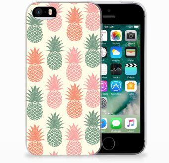 B2Ctelecom iPhone SE | 5S Uniek TPU Hoesje Ananas