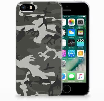 B2Ctelecom iPhone SE | 5S Uniek TPU Hoesje Army Light