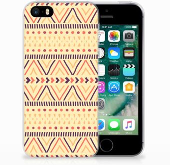 B2Ctelecom iPhone SE | 5S Uniek TPU Hoesje Aztec Yellow