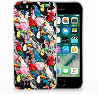 B2Ctelecom iPhone SE | 5S Uniek TPU Hoesje Birds