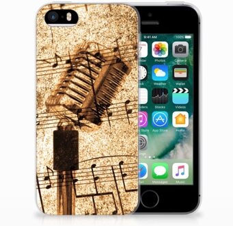 B2Ctelecom iPhone SE | 5S Uniek TPU Hoesje Bladmuziek