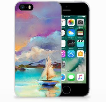 B2Ctelecom iPhone SE | 5S Uniek TPU Hoesje Boat