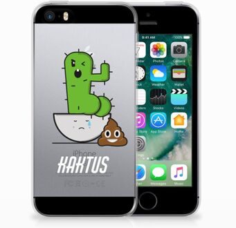 B2Ctelecom iPhone SE | 5S Uniek TPU Hoesje Cactus Poo