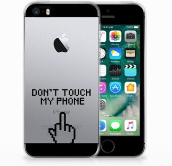 B2Ctelecom iPhone SE | 5S Uniek TPU Hoesje Finger DTMP