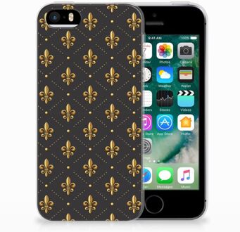 B2Ctelecom iPhone SE | 5S Uniek TPU Hoesje Franse Lelie