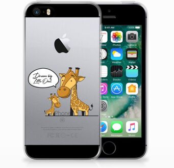 B2Ctelecom iPhone SE | 5S Uniek TPU Hoesje Giraffe