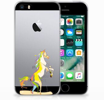 B2Ctelecom iPhone SE | 5S Uniek TPU Hoesje Horse Color