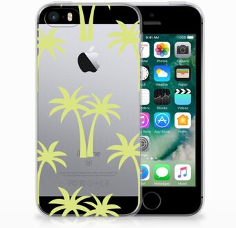 B2Ctelecom iPhone SE | 5S Uniek TPU Hoesje Palmtrees