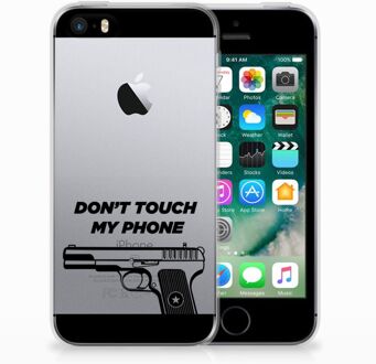 B2Ctelecom iPhone SE | 5S Uniek TPU Hoesje Pistol DTMP