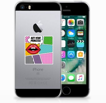 B2Ctelecom iPhone SE | 5S Uniek TPU Hoesje Popart Princess