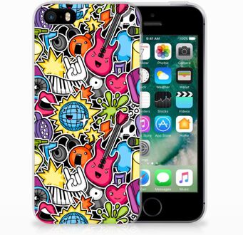 B2Ctelecom iPhone SE | 5S Uniek TPU Hoesje Punk Rock