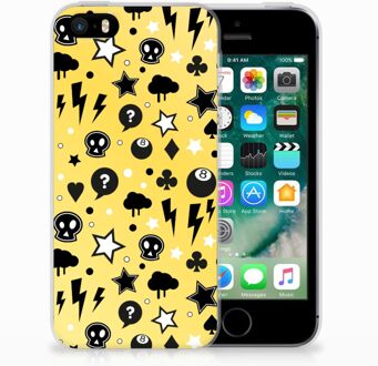 B2Ctelecom iPhone SE | 5S Uniek TPU Hoesje Punk Yellow