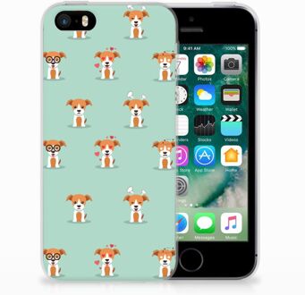 B2Ctelecom iPhone SE | 5S Uniek TPU Hoesje Pups