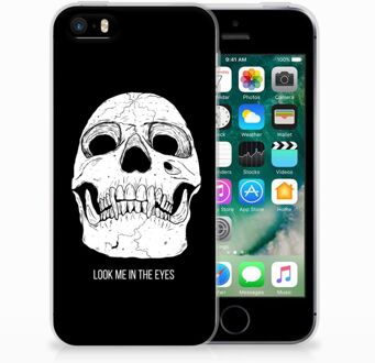 B2Ctelecom iPhone SE | 5S Uniek TPU Hoesje Skull Eyes