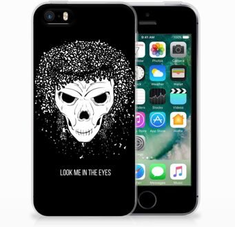 B2Ctelecom iPhone SE | 5S Uniek TPU Hoesje Skull Hair