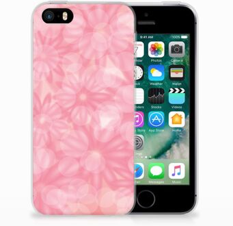 B2Ctelecom iPhone SE | 5S Uniek TPU Hoesje Spring Flowers