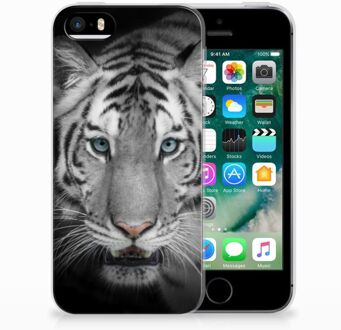 B2Ctelecom iPhone SE | 5S Uniek TPU Hoesje Tijger