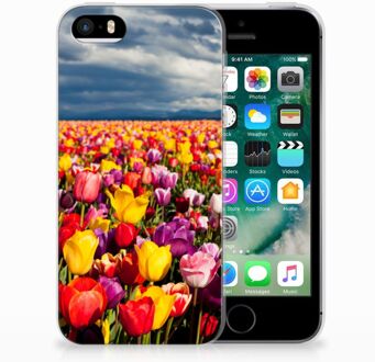 B2Ctelecom iPhone SE | 5S Uniek TPU Hoesje Tulpen