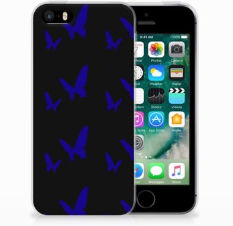 B2Ctelecom iPhone SE | 5S Uniek TPU Hoesje Vlinder Patroon