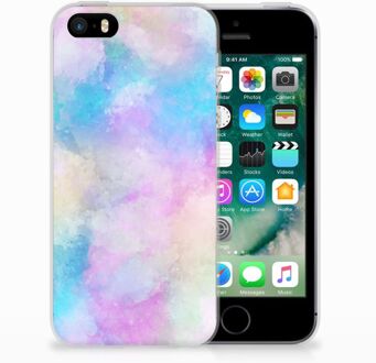 B2Ctelecom iPhone SE | 5S Uniek TPU Hoesje Watercolor Light