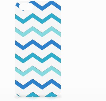 B2Ctelecom iPhone SE | 5S Uniek TPU Hoesje Zigzag Blauw