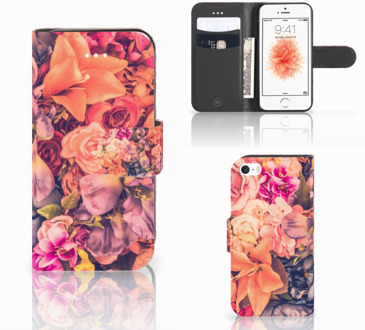 B2Ctelecom iPhone SE Hoesje Bosje Bloemen