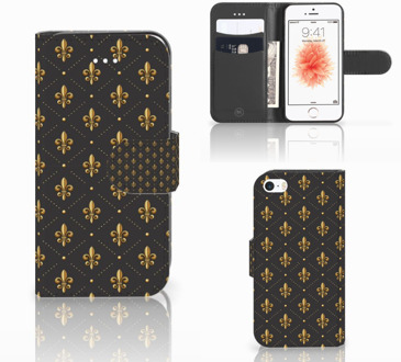 B2Ctelecom iPhone SE Hoesje Design Franse Lelie