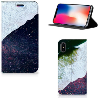 B2Ctelecom iPhone X/10 Bookcase Design Sea in Space