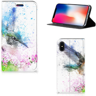 B2Ctelecom iPhone X/10 Bookcase Design Vogel