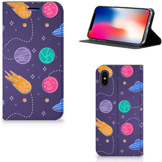 B2Ctelecom iPhone X/10 Standcase Hoesje Space