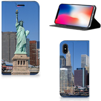 B2Ctelecom iPhone X/10 Standcase Hoesje Vrijheidsbeeld