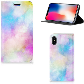 B2Ctelecom iPhone X/10 Standcase Hoesje Watercolor Light