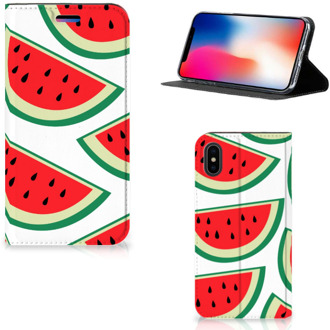 B2Ctelecom iPhone X/10 Standcase Hoesje Watermelons