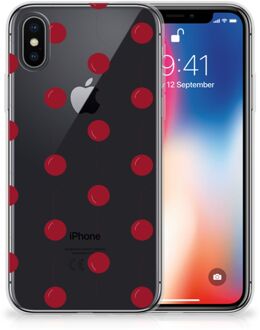 B2Ctelecom iPhone X/10 TPU-siliconen Hoesje Design Cherries