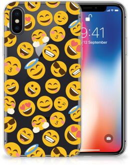 B2Ctelecom iPhone X/10 TPU-siliconen Hoesje Design Emoji