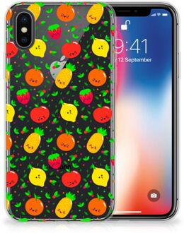 B2Ctelecom iPhone X/10 TPU-siliconen Hoesje Design Fruits