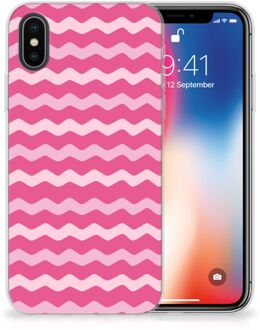 B2Ctelecom iPhone X/10 | Xs Hoesje Waves Pink