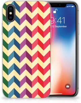 B2Ctelecom iPhone X/10 | Xs Hoesje Zigzag Color