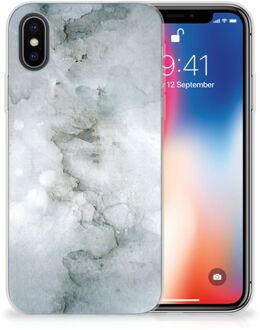 B2Ctelecom iPhone X/10 | Xs TPU Siliconen Hoesje Painting Grey