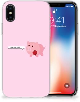 B2Ctelecom iPhone X/10 | Xs TPU Siliconen Hoesje Pig Mud