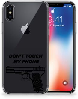 B2Ctelecom iPhone X/10 | Xs TPU Siliconen Hoesje Pistol DTMP