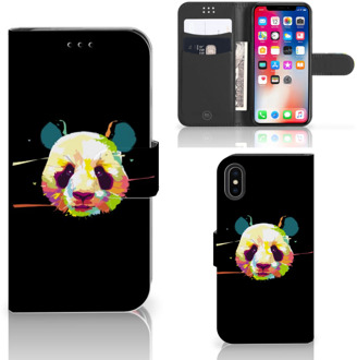 B2Ctelecom iPhone X Bookcase Design Panda Color