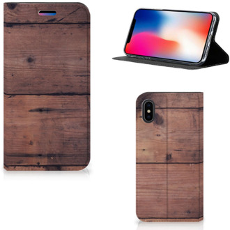 B2Ctelecom iPhone X Case Old Wood