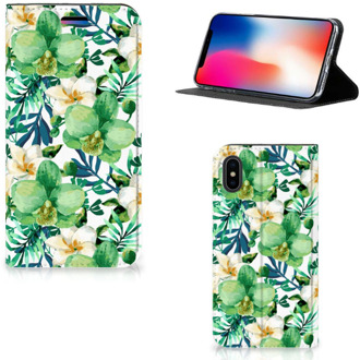 B2Ctelecom iPhone X Case Orchidee Groen