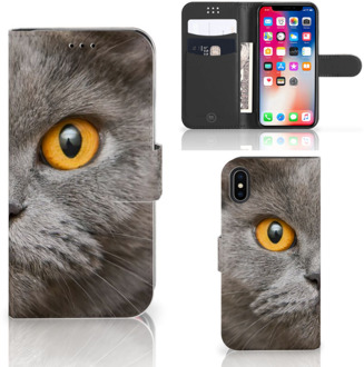 B2Ctelecom iPhone X Hoesje Britse Kat