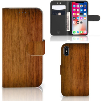 B2Ctelecom iPhone X Hoesje Hout