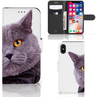 B2Ctelecom iPhone X Hoesje Kat