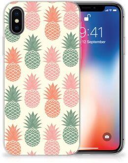 B2Ctelecom iPhone X Uniek TPU Hoesje Ananas